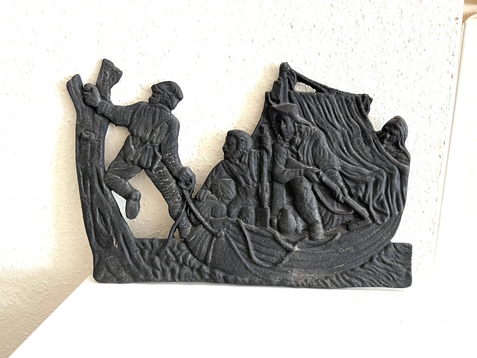 Gietijzeren Muurrelief 32x22 cm, Ophalen of Verzenden