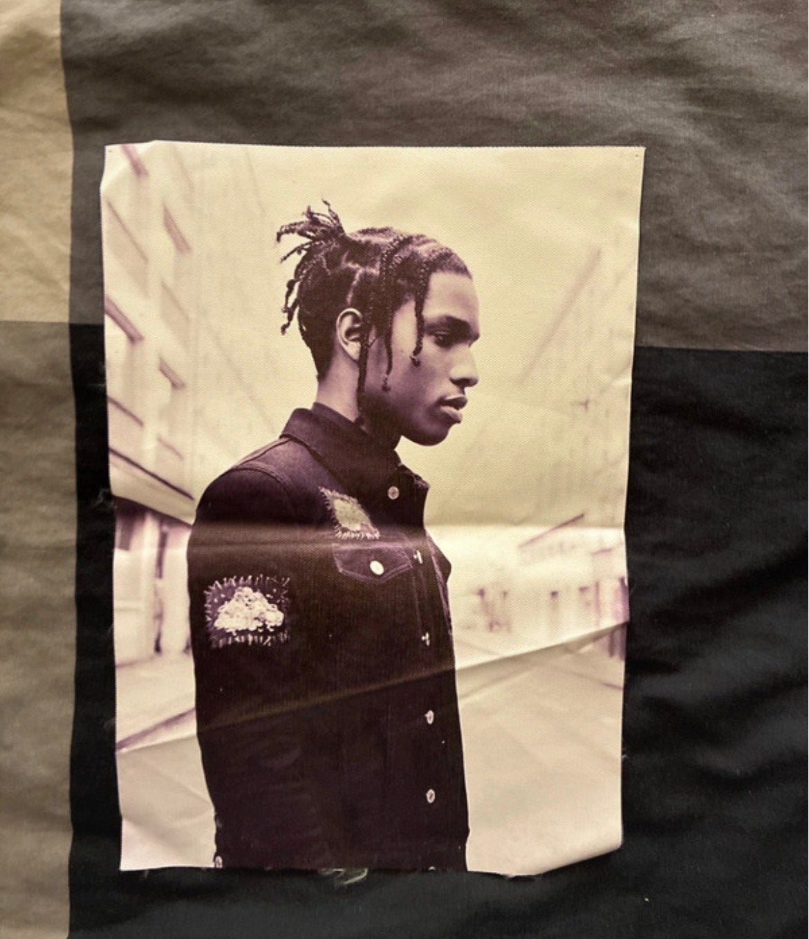 ASAP Rocky poster- Zwart met print, Ophalen of Verzenden, A1 t/m A3, Film en Tv