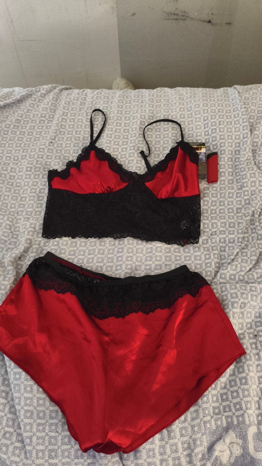 Sexy setje rood/ zwart, Shein, Ophalen of Verzenden, Zo goed als nieuw, Maat 36 (S)