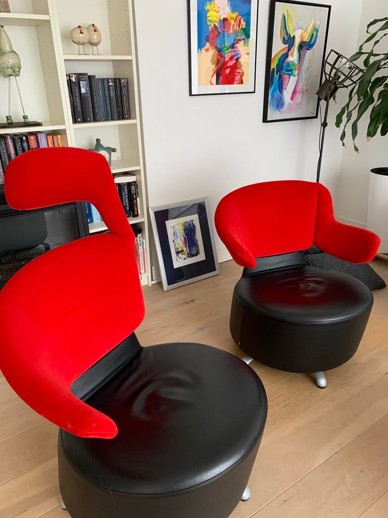 Fauteuils van Cassina Aki design, Ophalen of Verzenden, Gebruikt, Stof, 75 tot 100 cm