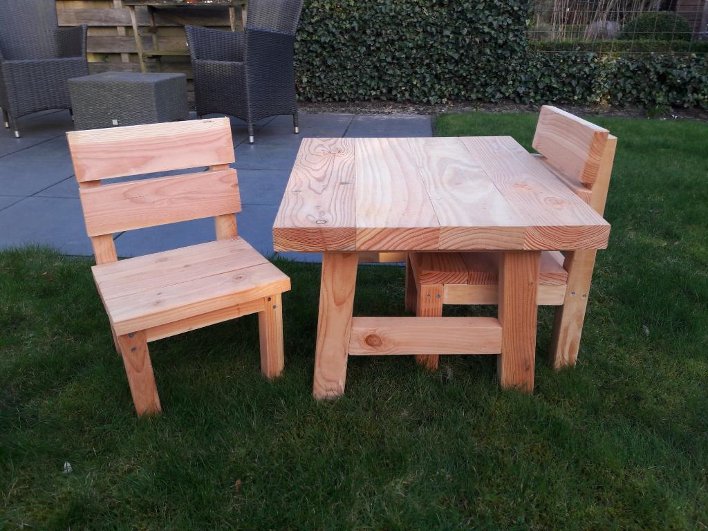 tuinsetje voor kinderen vanaf ong 2 jaar, Nieuw, Tuinset, Hout, Eettafel