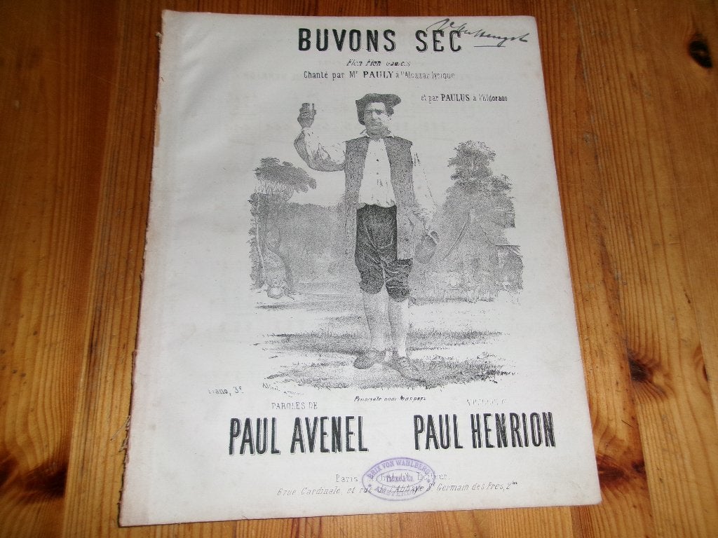 Les maitres buveurs - tac coen, Muziek en Instrumenten, Bladmuziek, Piano, Gebruikt, Ophalen of Verzenden, Artiest of Componist