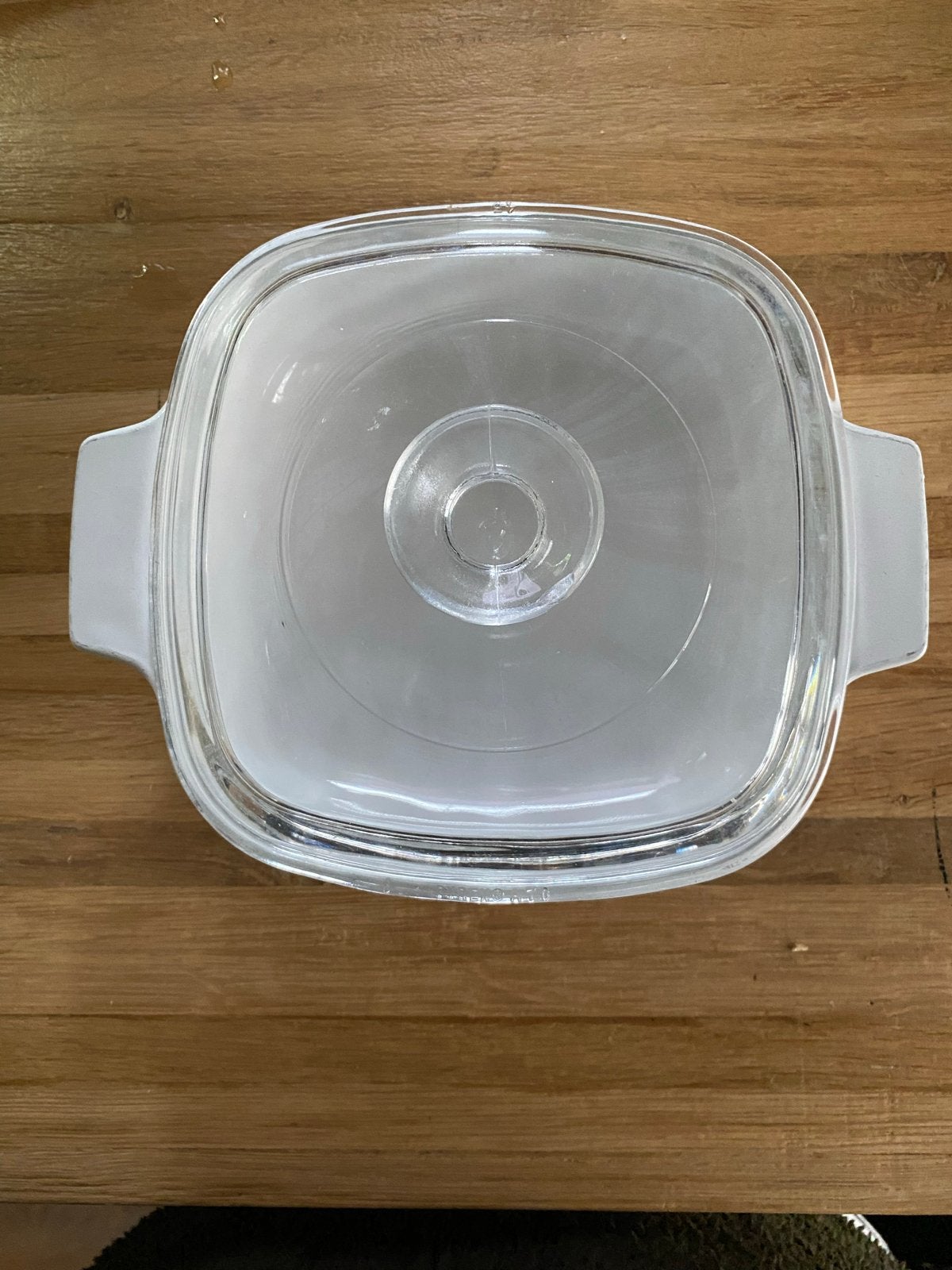 Vintage Corning Ware 1 Quart Ovenschaal met Deksel, Ophalen of Verzenden, Steen/keramiek, Wit, Overige merken