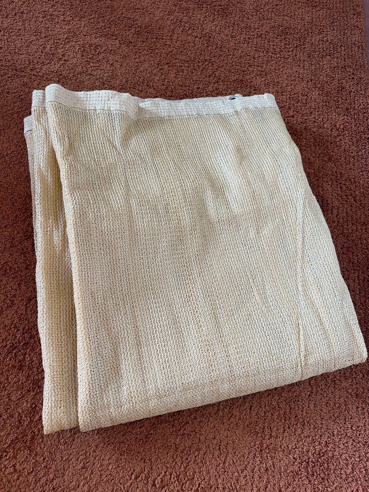 Zonneschermdoek 1x5 meter met ringen, Gebruikt, Overige typen, 450 cm of meer, Ophalen of Verzenden
