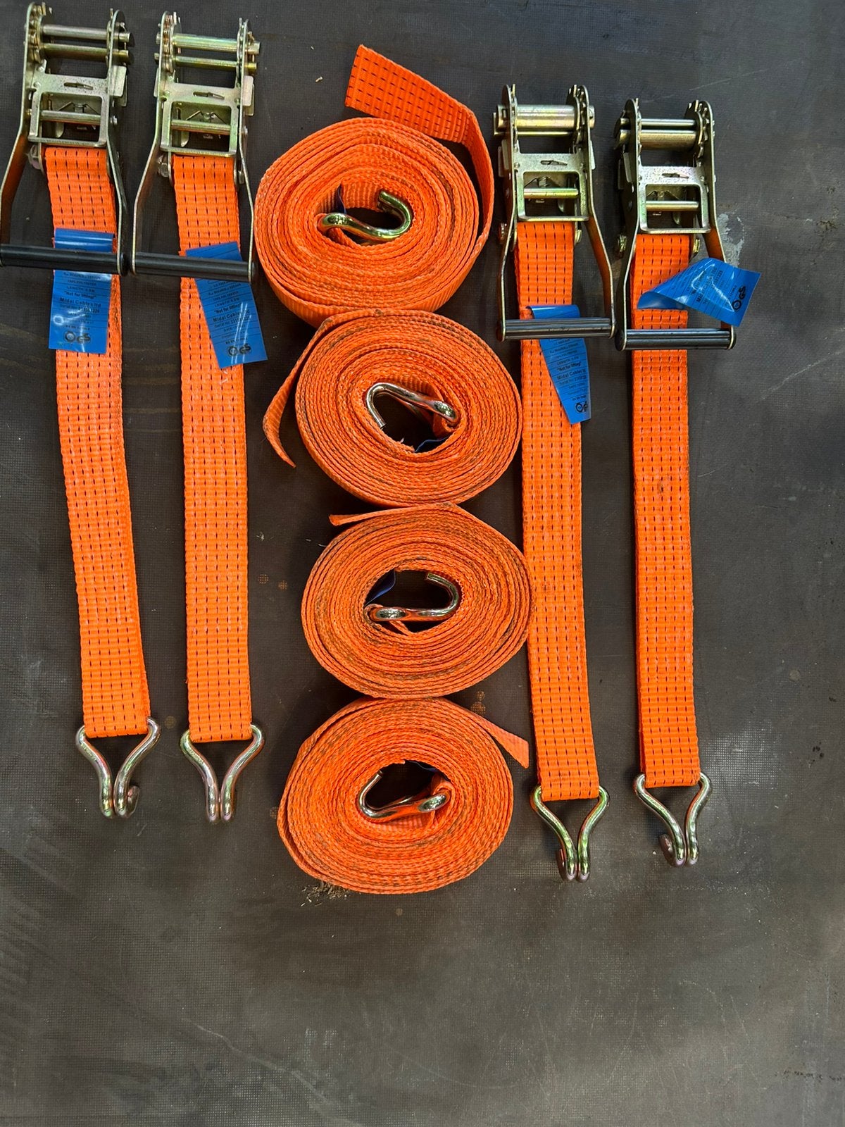Spanbanden 5 ton, 7 meter, 1x gebruikt, Ophalen, Zo goed als nieuw, Elektrisch