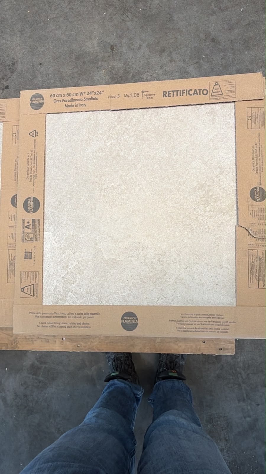 29 m2 Vloertegels Sabbia 60x60cm Zandkleur, Doe-het-zelf en Verbouw, Tegels, Ophalen, 60 cm of meer, Keramiek, Nieuw