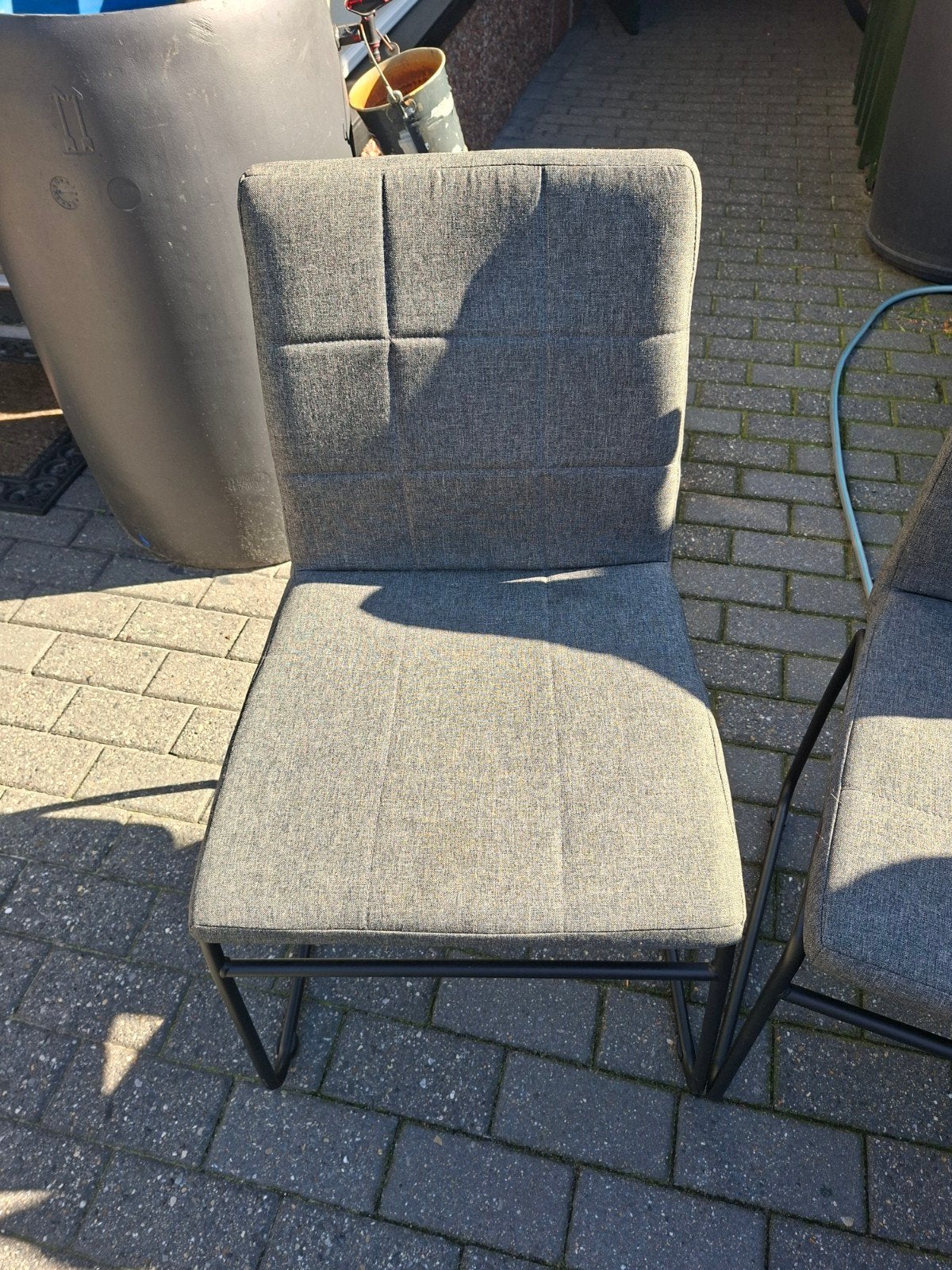 te koop stofbeklede stoelen 4 stuks..., Huis en Inrichting, Ophalen, Gebruikt, Vier, Stof