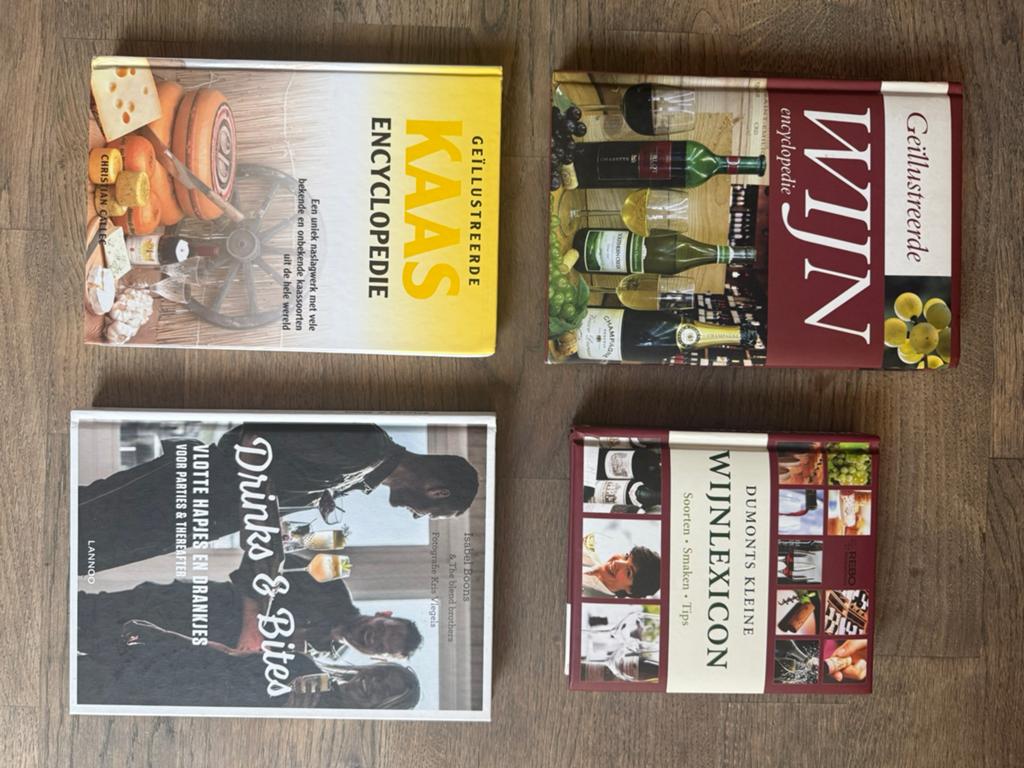 Gezellige borrel & wijn boekenbundel (4 stuks), Boeken, Kookboeken, Overige typen, Verzenden, Zo goed als nieuw, Gezond koken