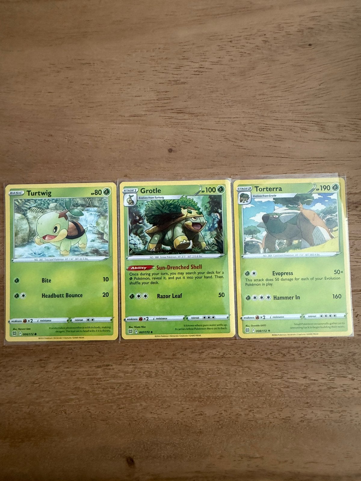 Pokémon Turtwig Grotle Torterra Brilliant Stars Set, Ophalen of Verzenden, Zo goed als nieuw, Meerdere kaarten