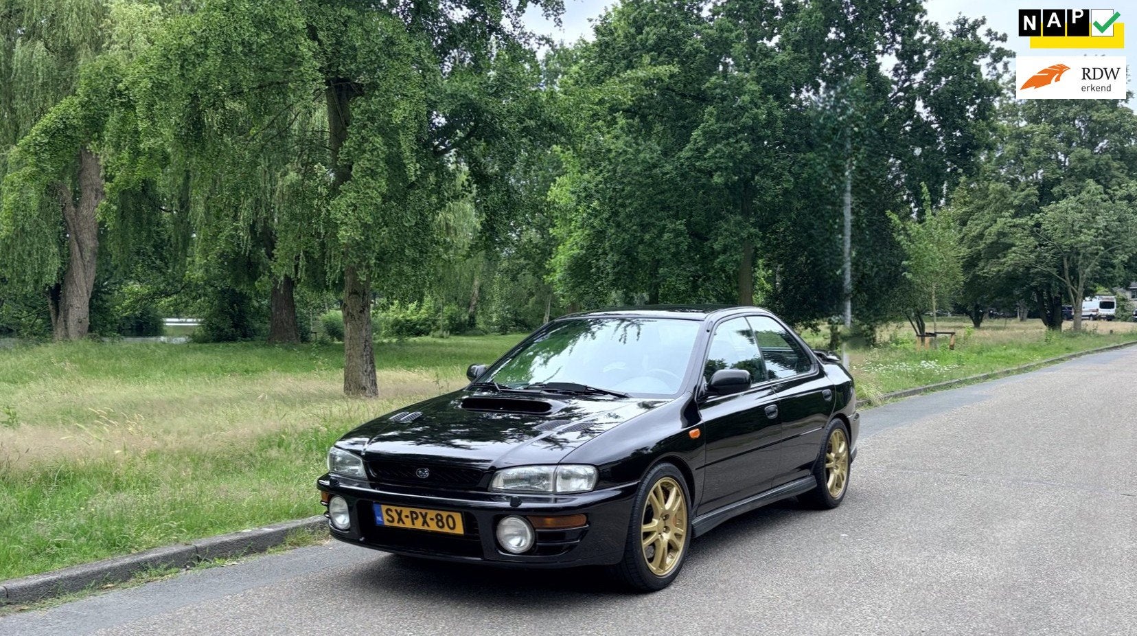 Subaru Impreza 2.0 GT Turbo Stunning-Full History-Aircon., Auto's, Dealer onderhouden, Stof, Gebruikt, Zwart