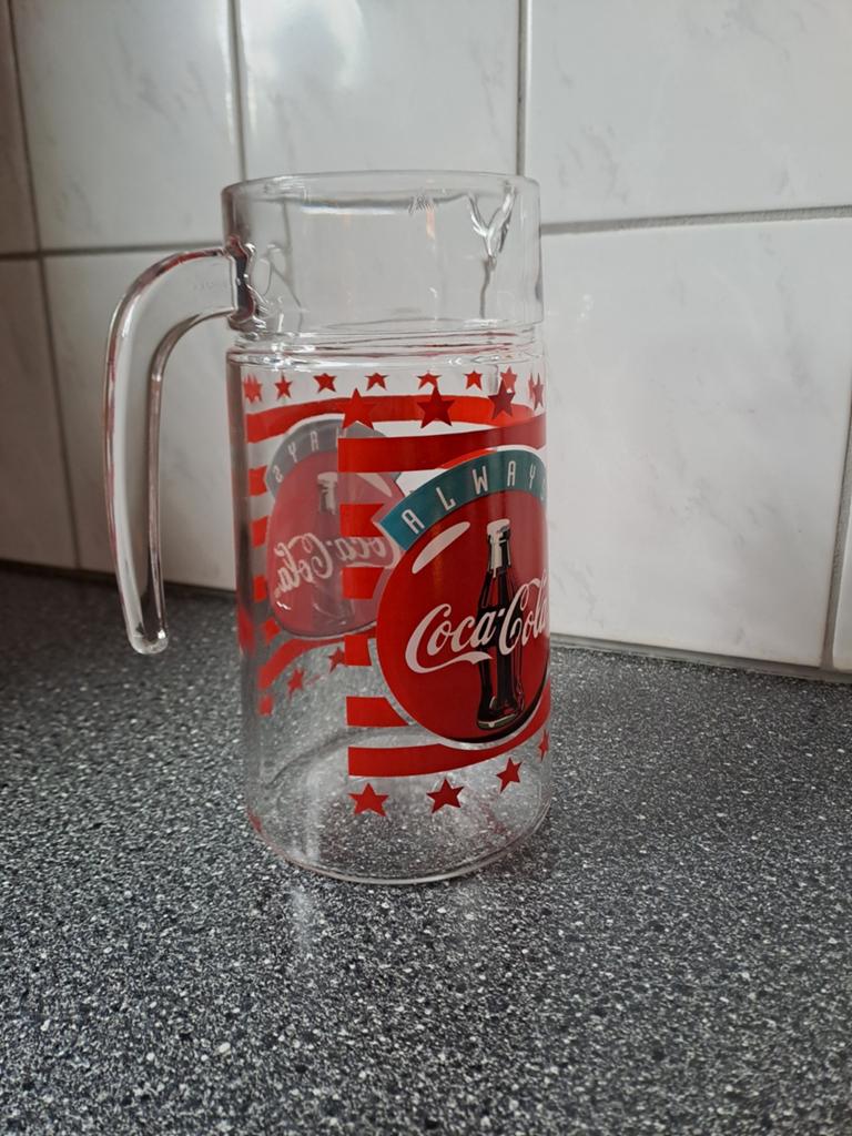 Coca-cola schenkkan waterkan., Coca-cola, Gebruiksvoorwerp, Ophalen of Verzenden, Zo goed als nieuw