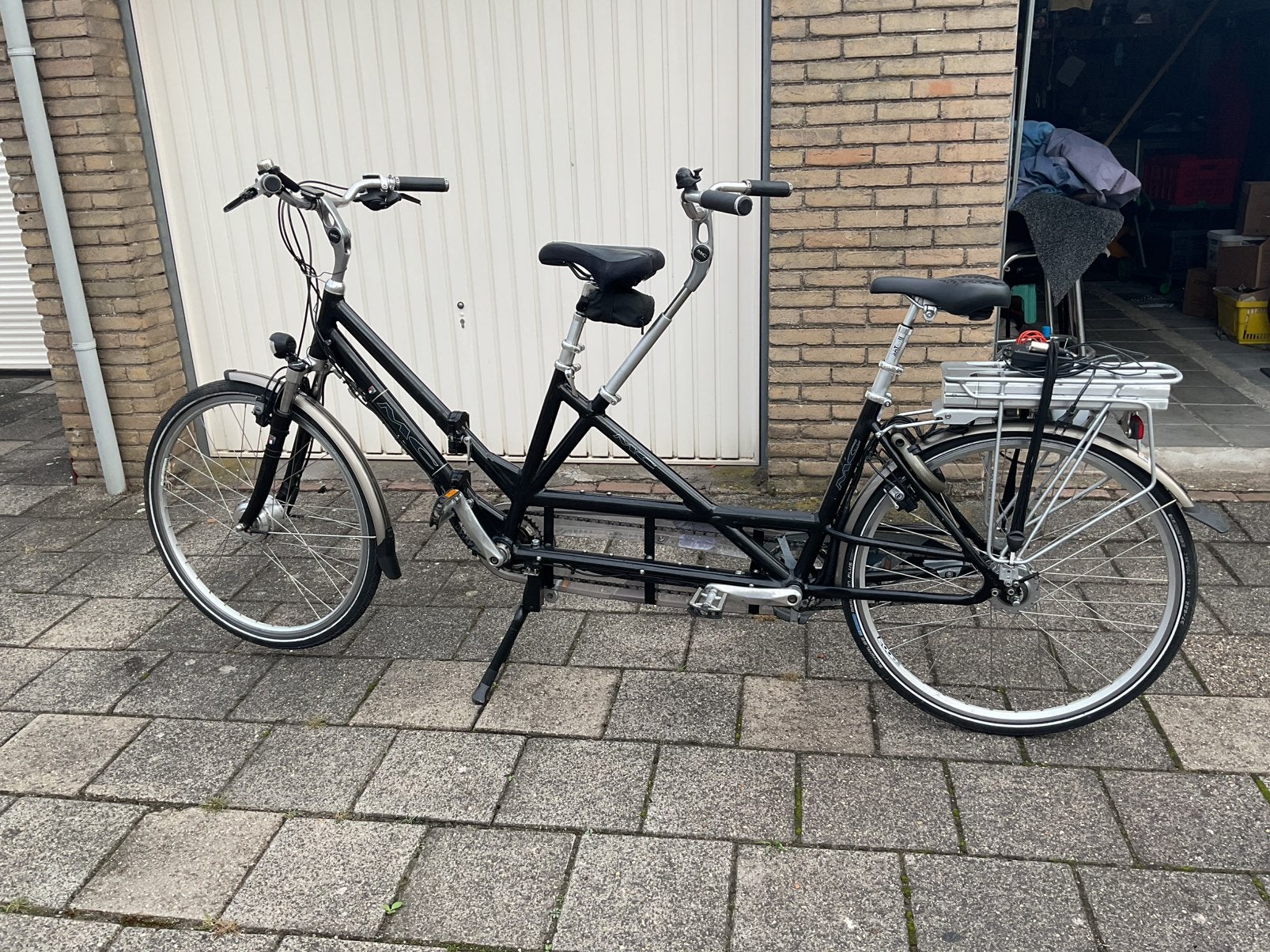Multicycle vouwtandem met ondersteuning, Fietsen en Brommers, Ophalen, Minder dan 10 versnellingen, Gebruikt, Opvouwbaar