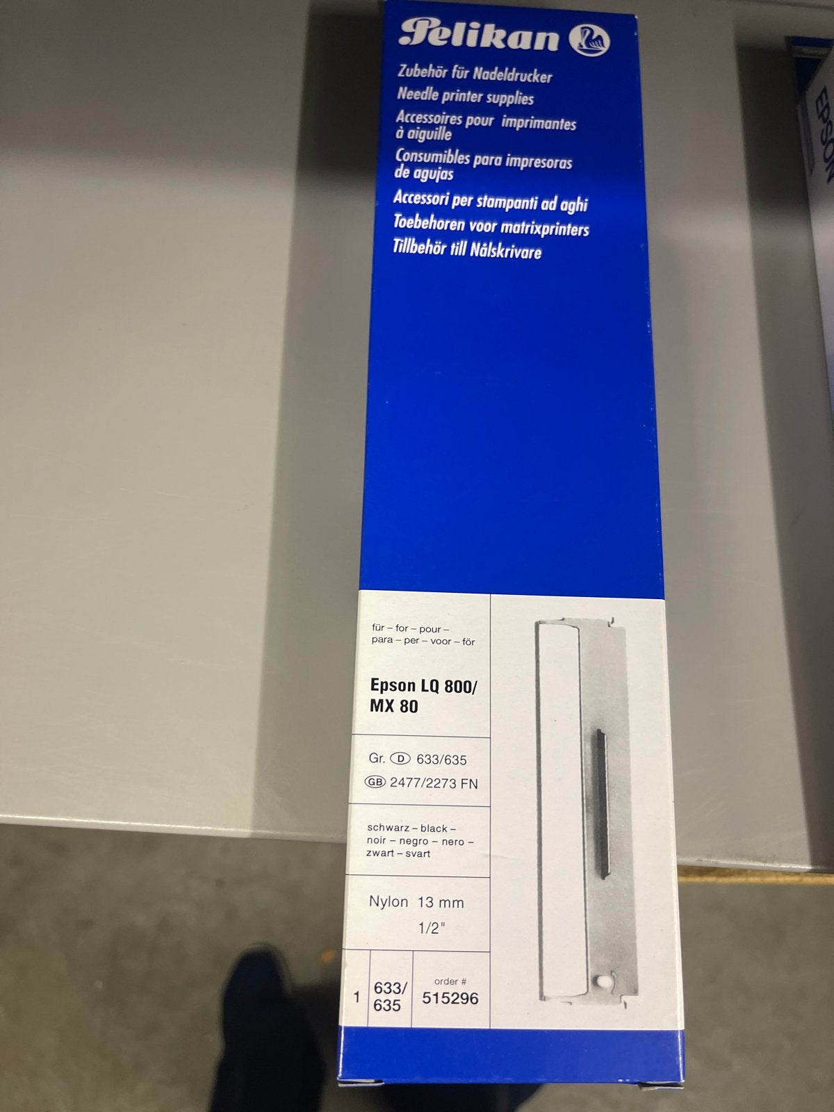Pelikan Inktlint voor Epson LQ 800/MX 80 - Zwart, Computers en Software, Printers, Nieuw, Printer, Matrix-printer, Zwart-en-wit printen