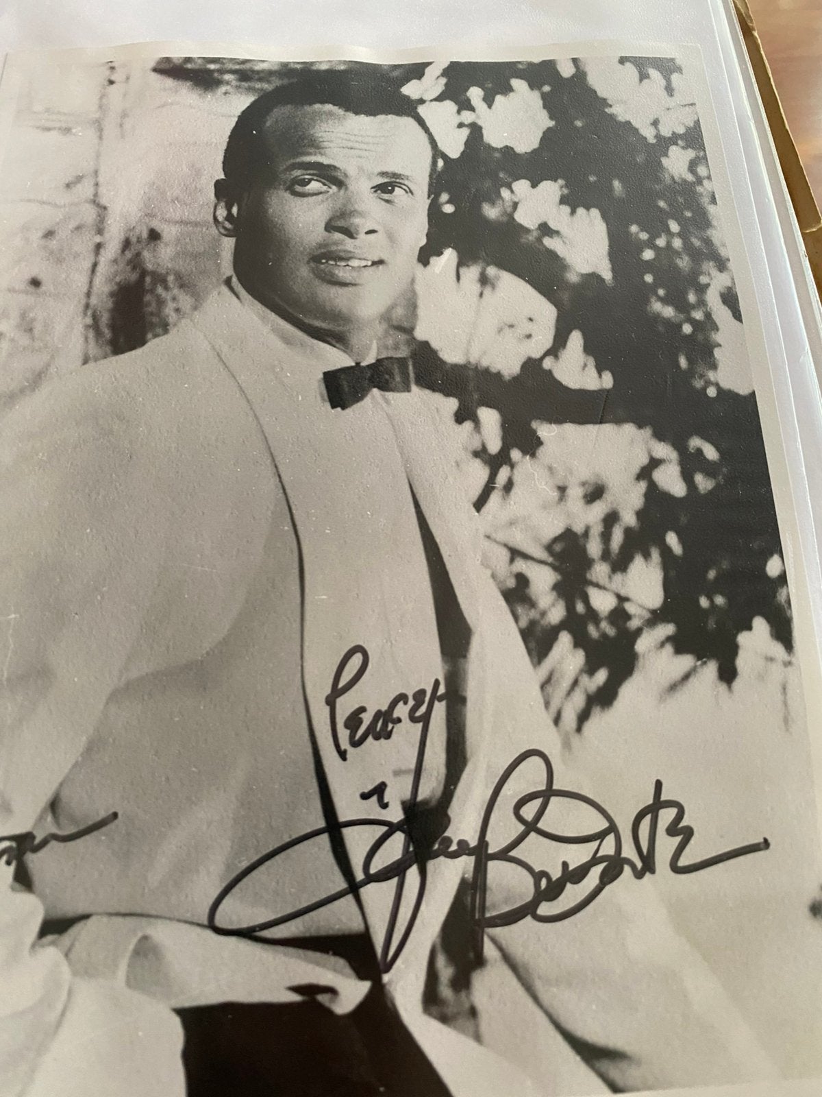 Filmster handtekening belafonte, Ophalen of Verzenden, Zo goed als nieuw, Foto of Kaart