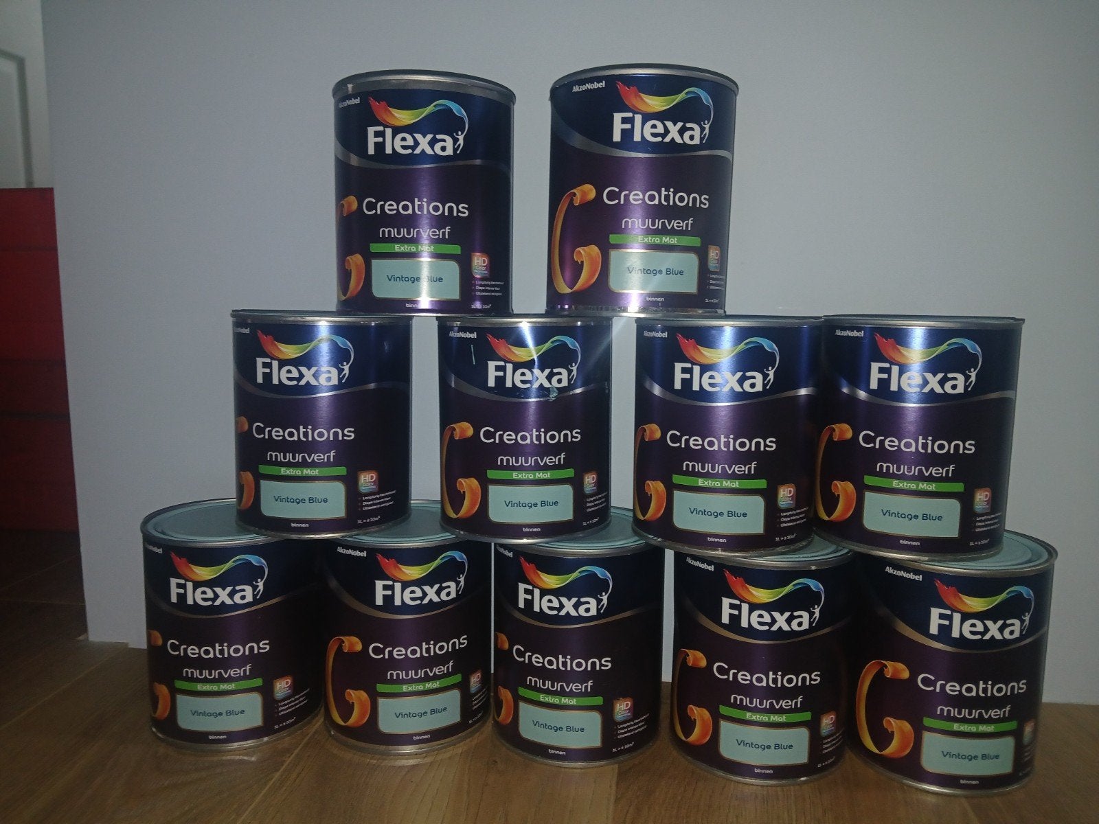 flexa muurverf vintage blue