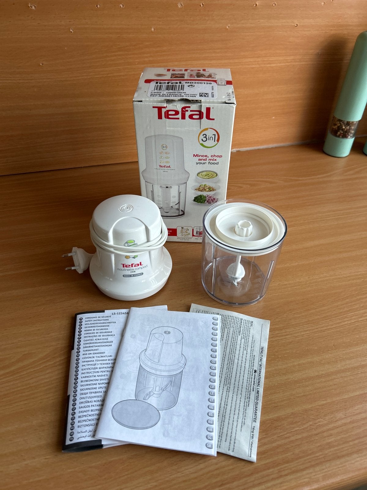 Tefal Moulinette Compact 3-in-1 hakmolen, Ophalen, Zo goed als nieuw