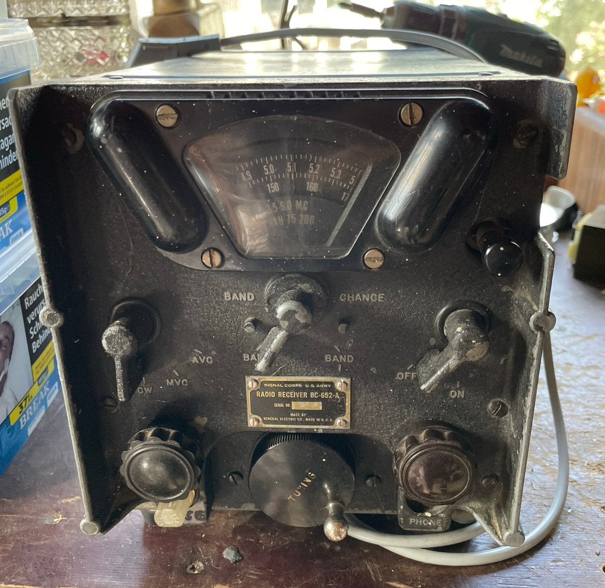 Originele WO2 US Army Radio Receiver BC-652-A, Telecommunicatie, Zenders en Ontvangers, Ophalen of Verzenden