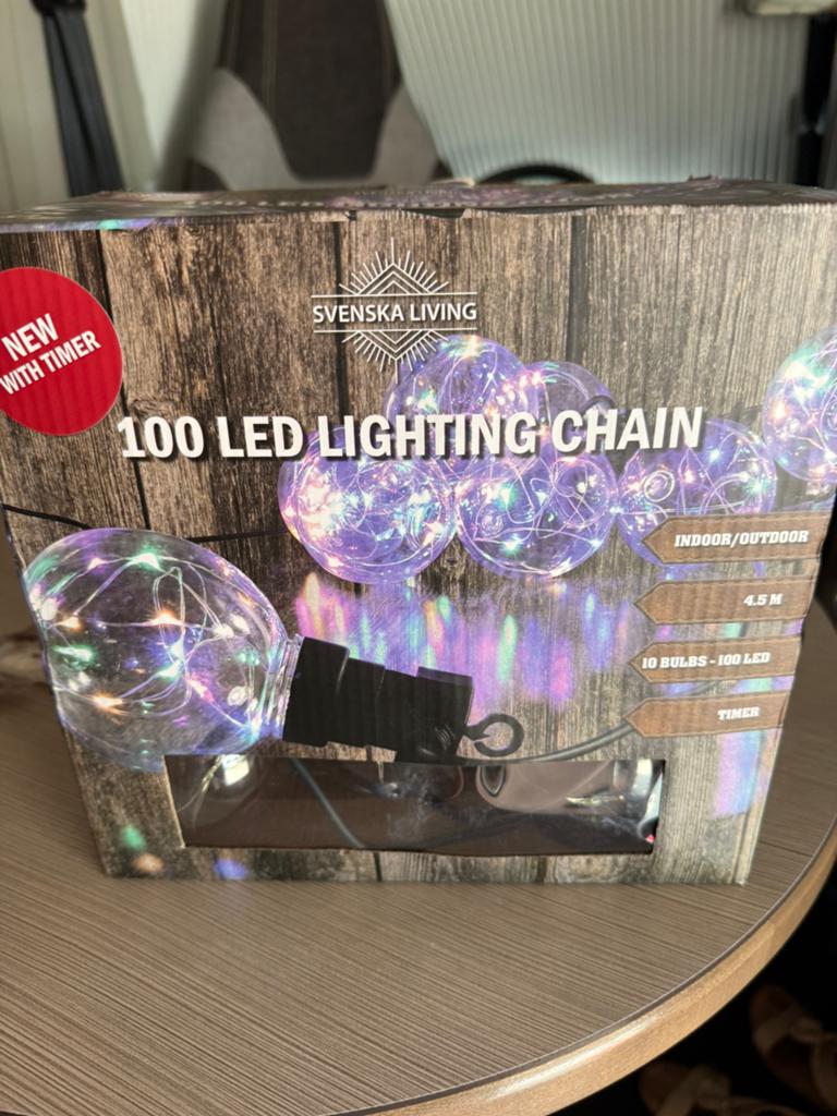 100 led lichtsnoer, Huis en Inrichting, Ophalen, Nieuw, 75 cm of meer