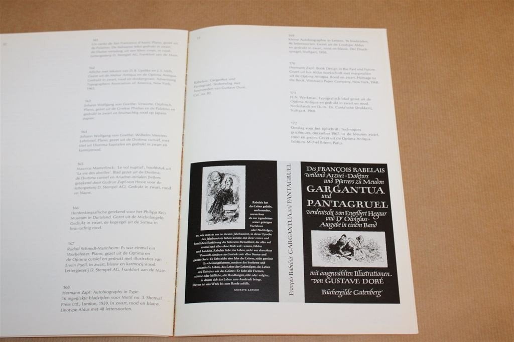Hermann Zapf — Kalligrafie & Typografie, Catalogus 1968, Ophalen of Verzenden, Gelezen, Fotografen