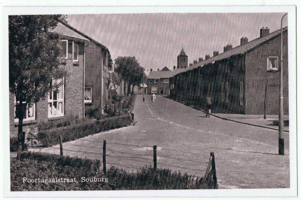 Souburg z, poortugaalstraat, ongelopen, richtprijs 4,==, Verzenden, 1940 tot 1960, Ongelopen, Zeeland