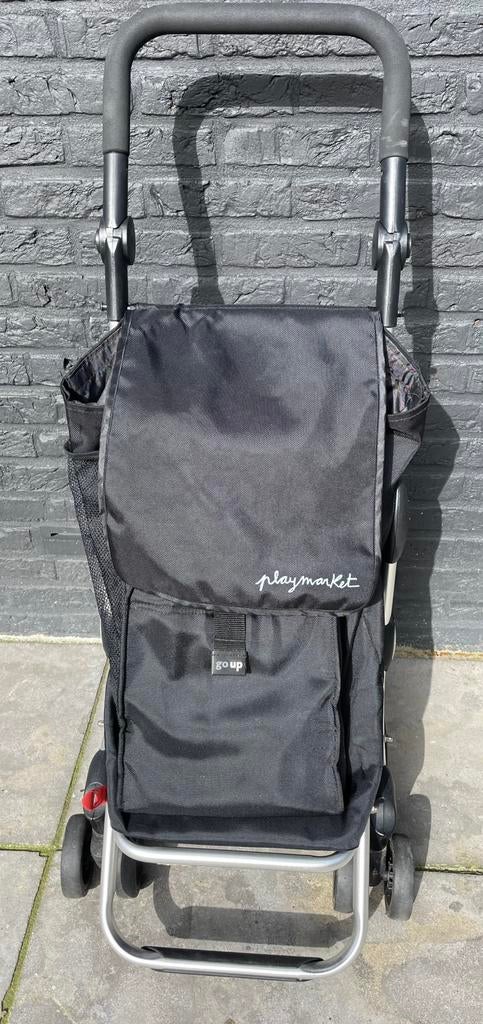 “Playmarket go up” boodschappentrolley zwart, Ophalen of Verzenden, Zo goed als nieuw, Zwart, 30 cm of meer