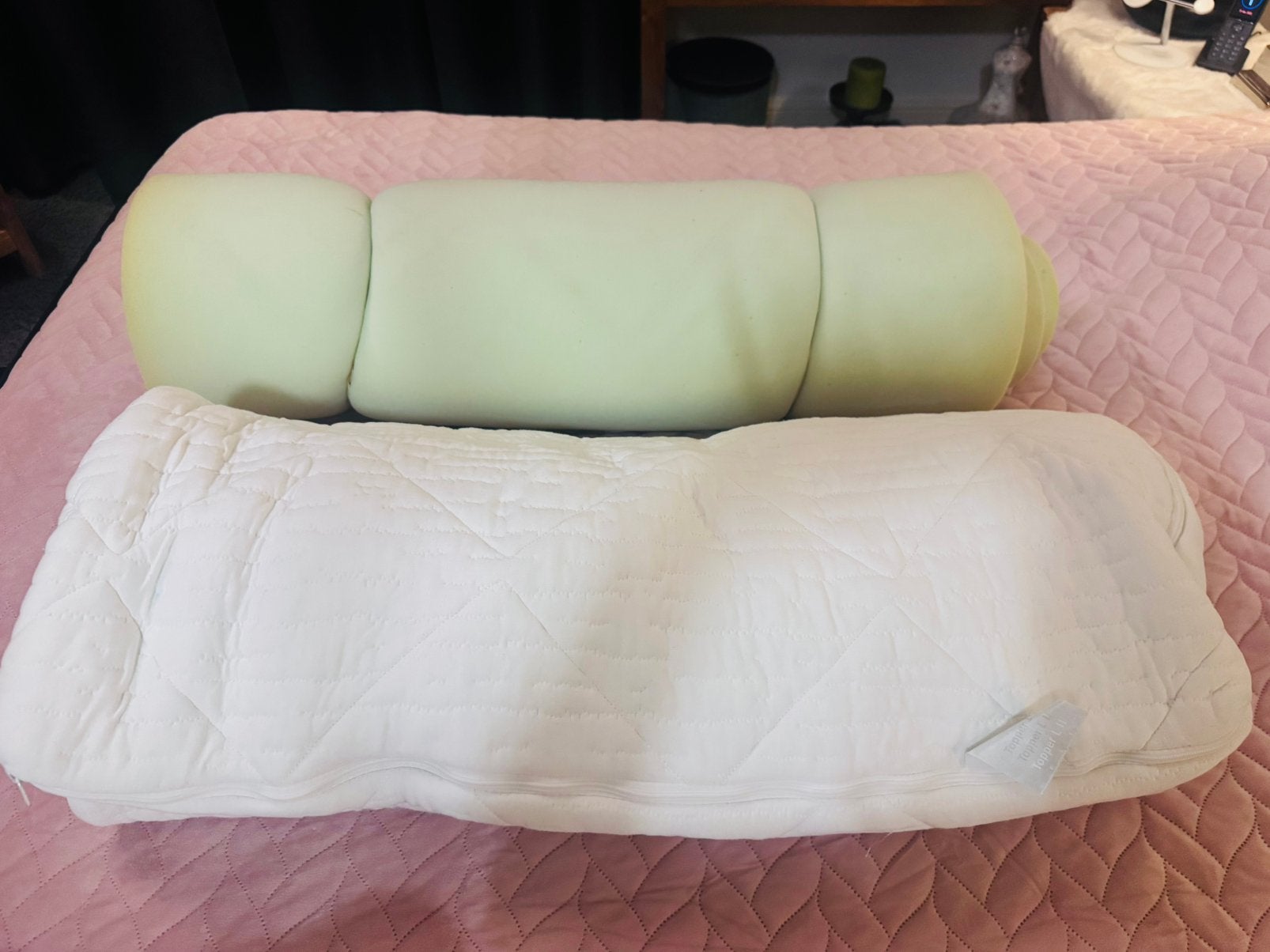 Ubica topper L II topdek matras 1 persoons 90 x 200, Ophalen, 90 cm, Eenpersoons, Zo goed als nieuw