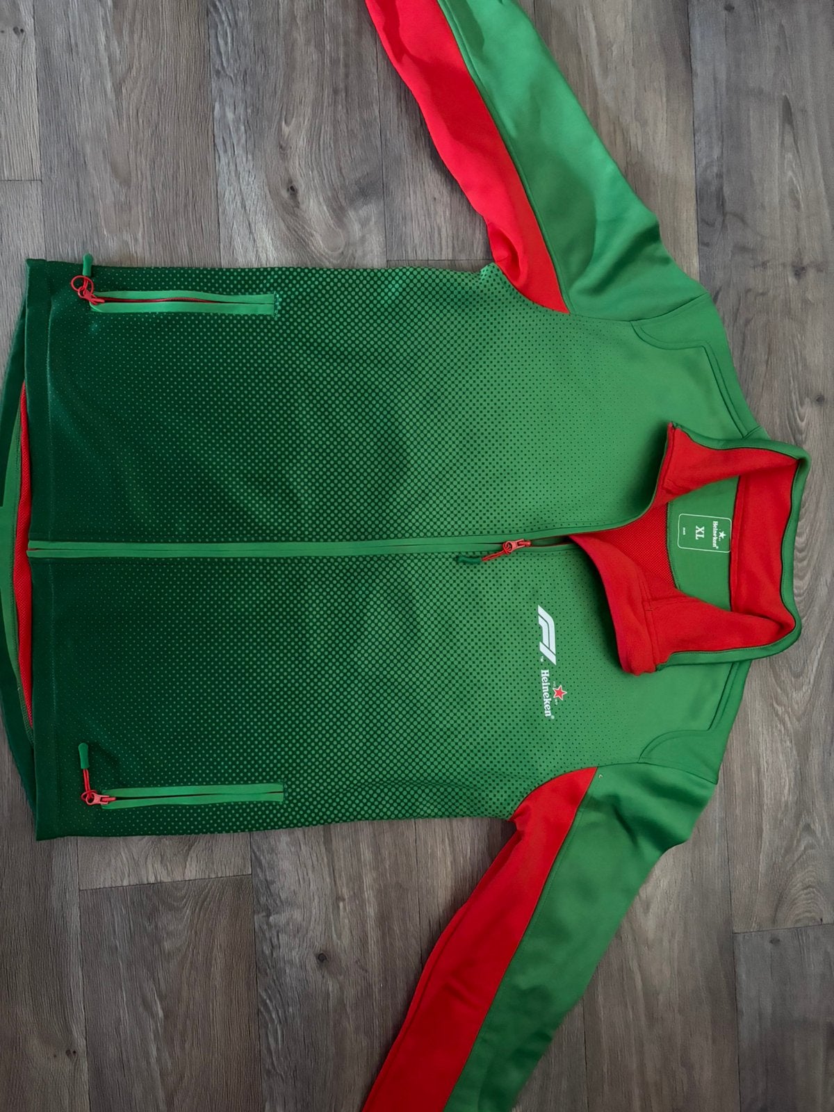 Heineken Softshell Formule 1 jas maat XL (ook in M), Ophalen of Verzenden, Nieuw, Maat 56/58 (XL), Groen