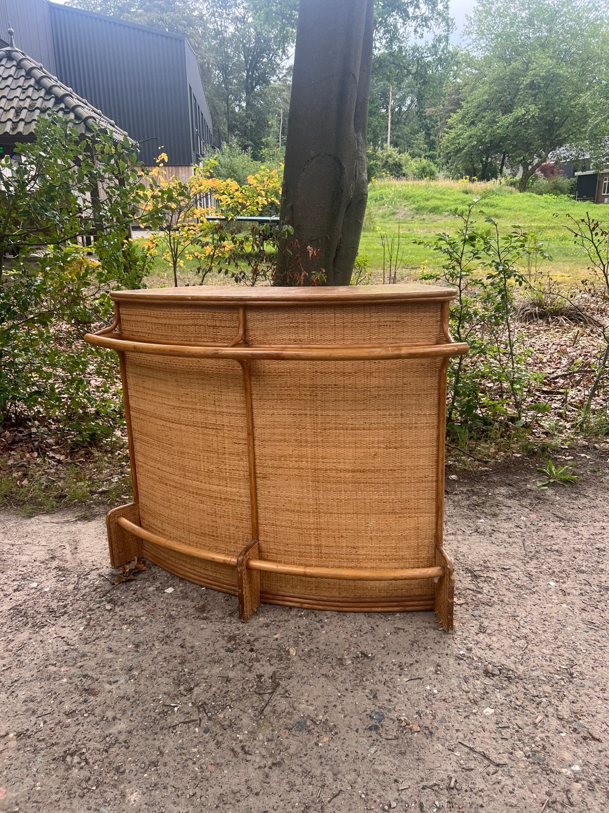 Rotan barretje vintage, Huis en Inrichting, Ophalen, Gebruikt