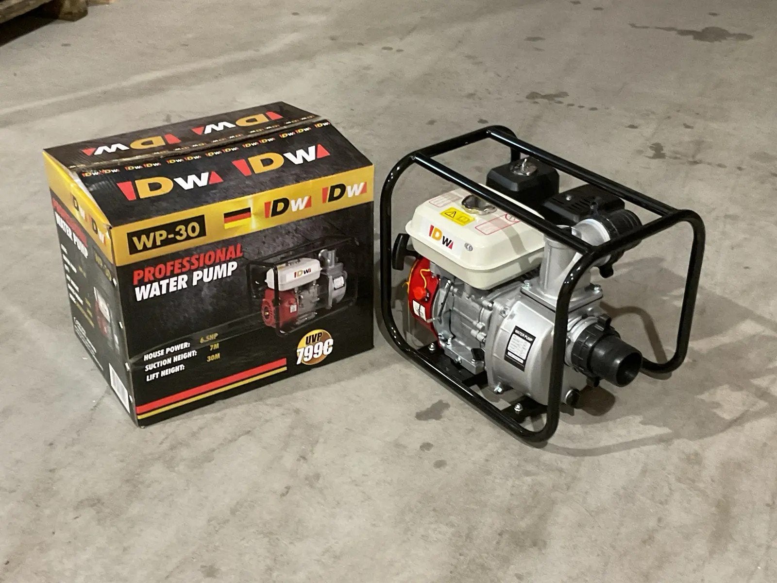 Nieuwe IDW WP-30 Benzine Waterpomp-Zelfaanzuigend-4-takt, Ophalen of Verzenden, Nieuw, Handmatig