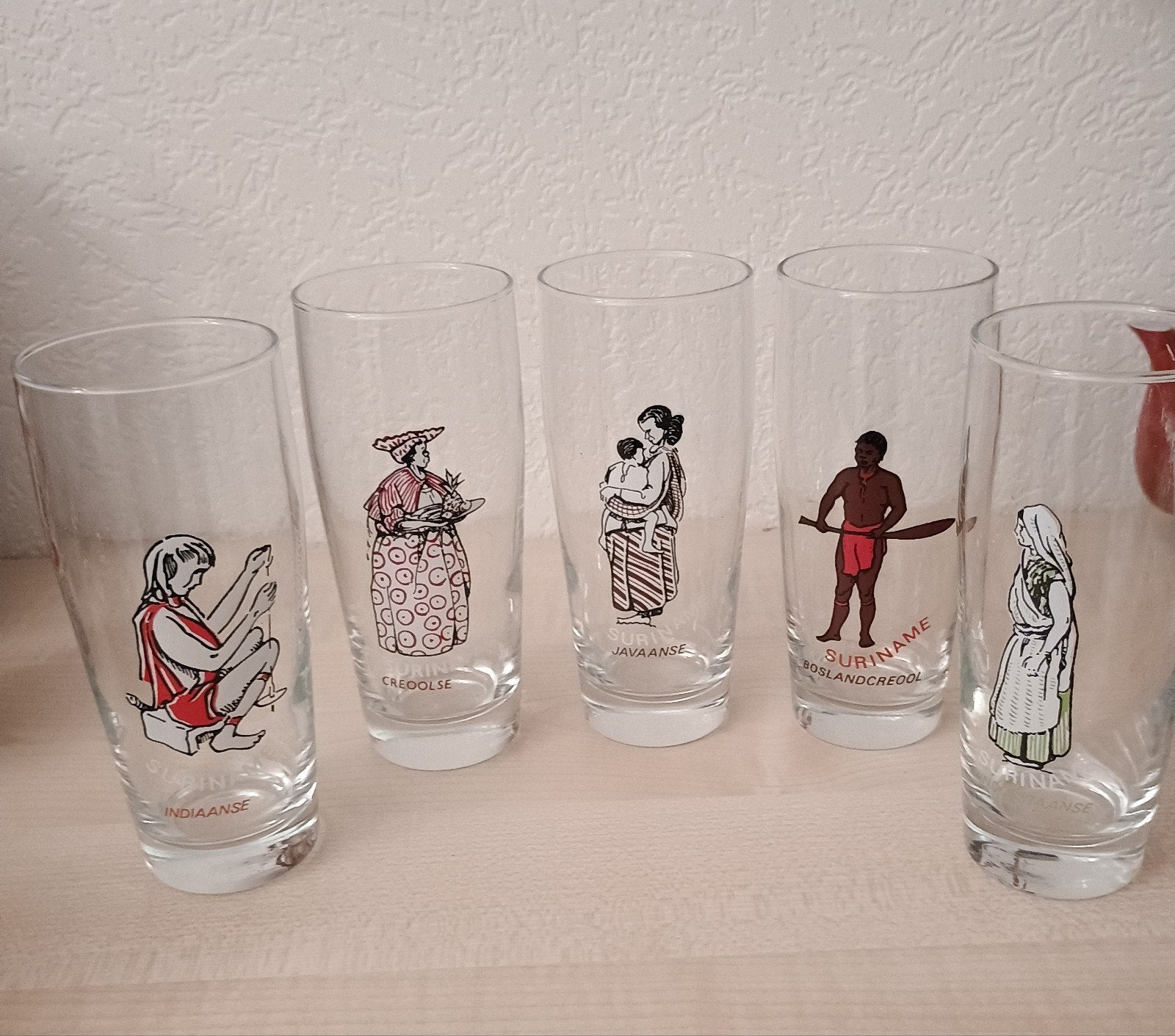 Suriname glazen, Ophalen, Zo goed als nieuw, Frisdrankglas