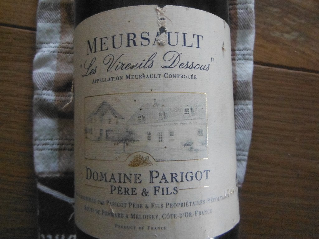 1994 Domaine Parigot Meursault Les Vireuils Dessous, Verzenden, Frankrijk, Nieuw, Witte wijn