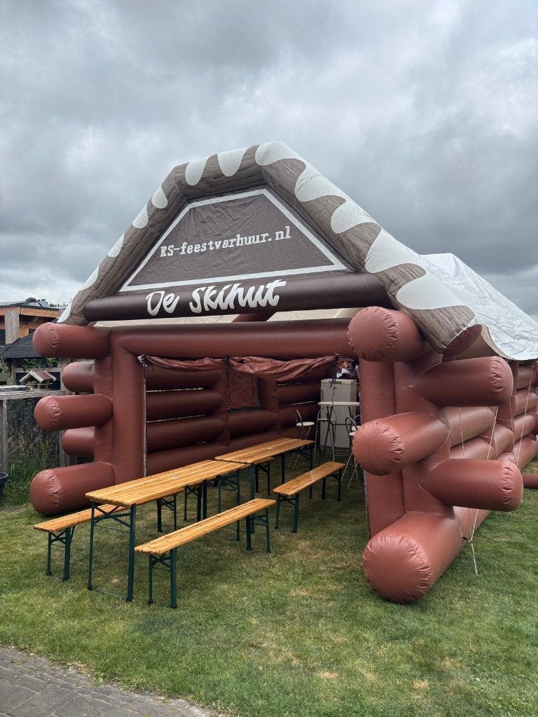 Opblaasbare Skihut 7x5 of 8x5 huren Klazienaveen/Emmen, Ophalen of Verzenden, Zo goed als nieuw, Verjaardag