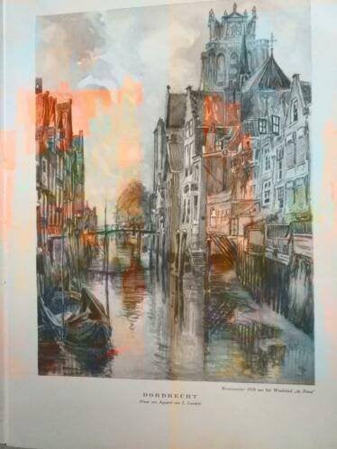 DORDRECHT - PRENT UIT KERSTNUMMER " DE PRINS " -´29, Verzamelen, Ophalen of Verzenden, Gebruikt