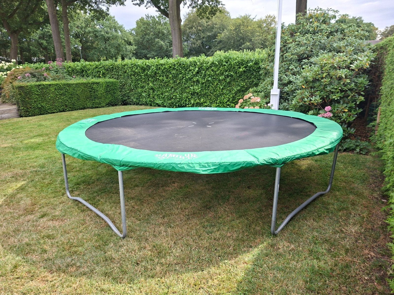 Trampoline diameter 4 meter, Ophalen, Gebruikt