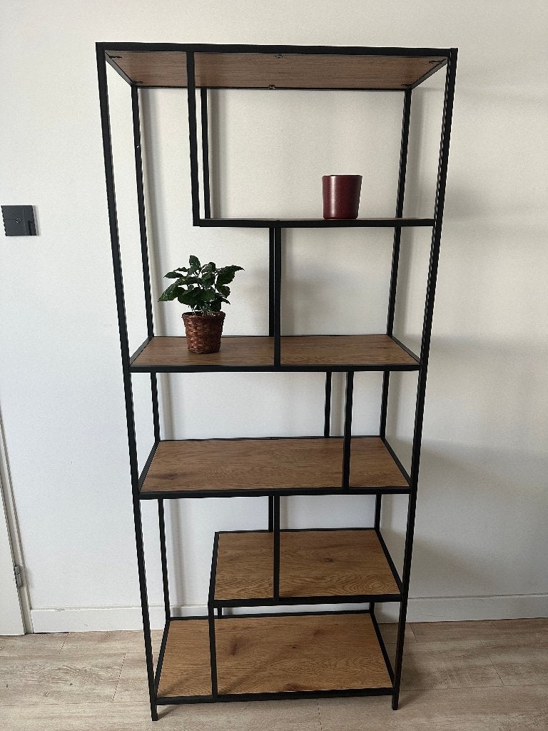 Boekenkast | Industrieel Hout | Te Koop, Met plank(en), 50 tot 100 cm, Zo goed als nieuw, 25 tot 50 cm