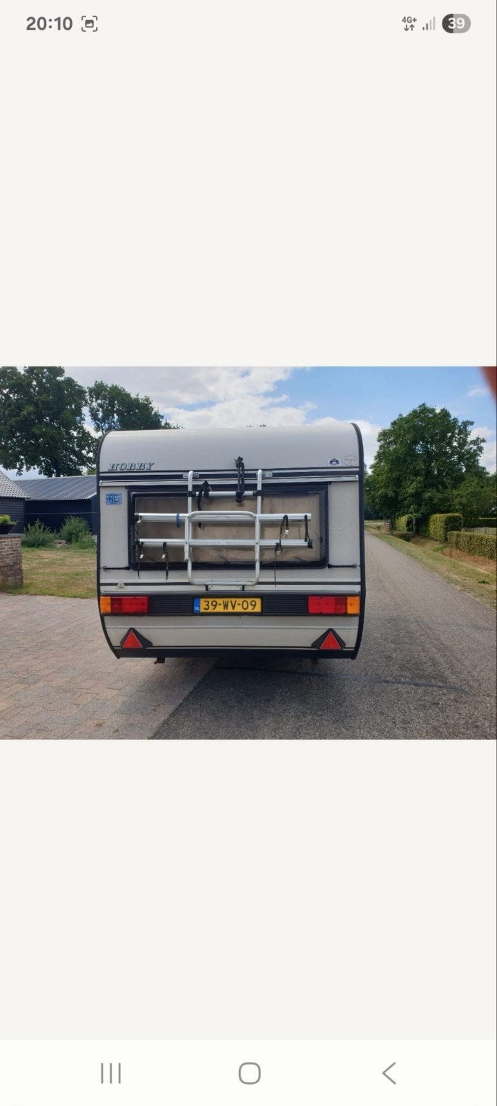 fiersendrager voor achterop caravan, Ophalen of Verzenden