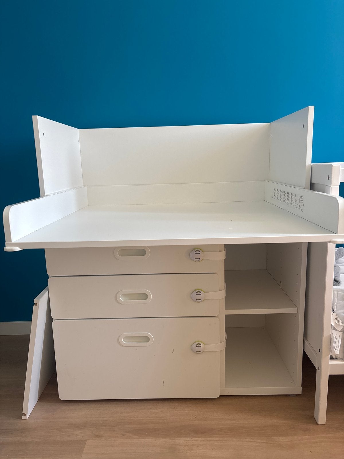 IKEA SMASTAD commode / studeertafel met lades, Ophalen, Gebruikt, 50 tot 70 cm, Opstaande rand