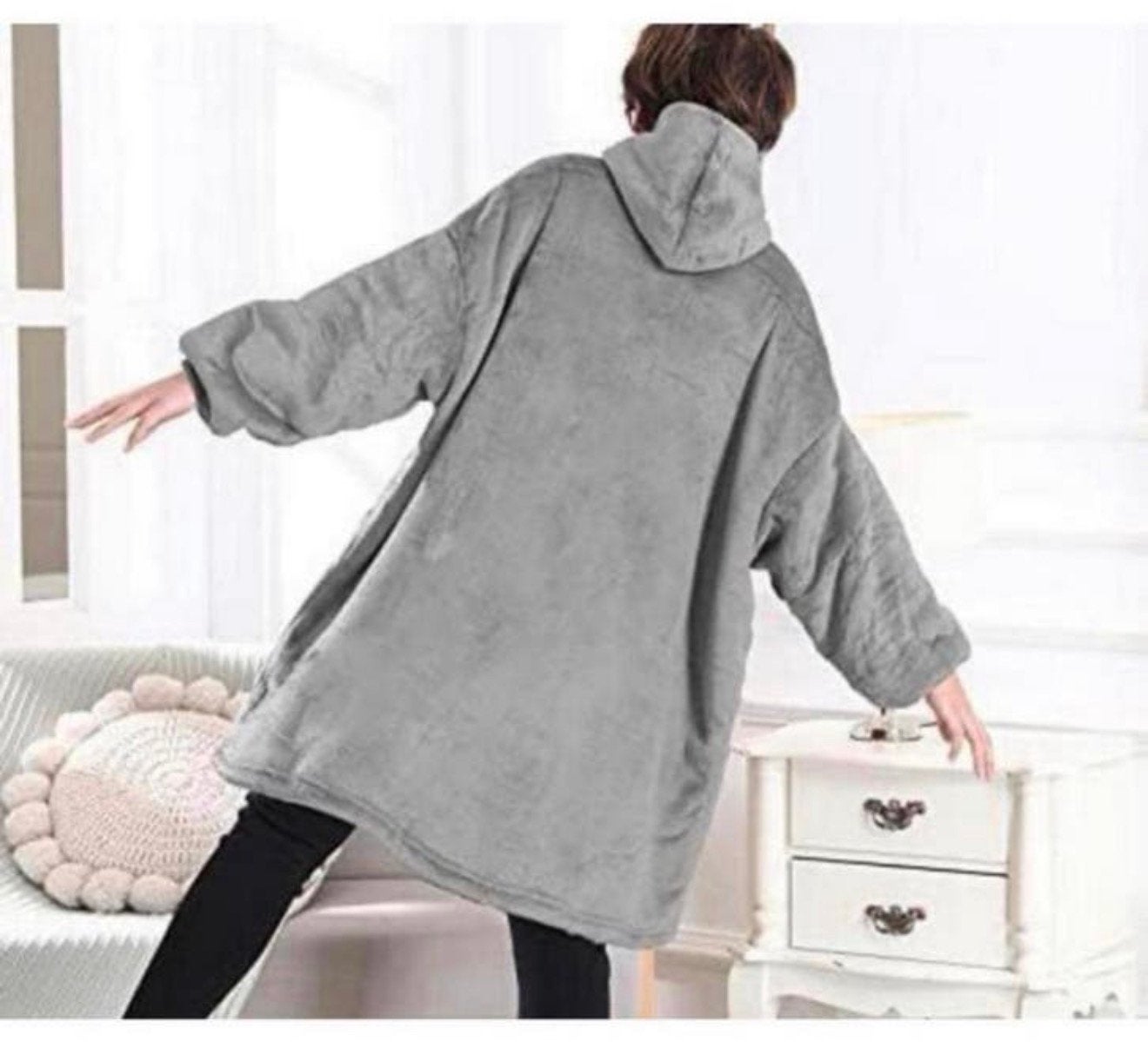 Lushforest Hoodie Deken Grijs Hoodie Blanket Fleece Snuggle, Kleding | Dames, Huispakken, Nieuw, Ophalen of Verzenden, H, H