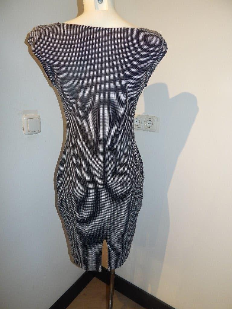 Pain de Sucre stretch jurk zwart wit mooie kwaliteit L, Maat 42/44 (L), Pain de sucre, Zo goed als nieuw, Boven de knie