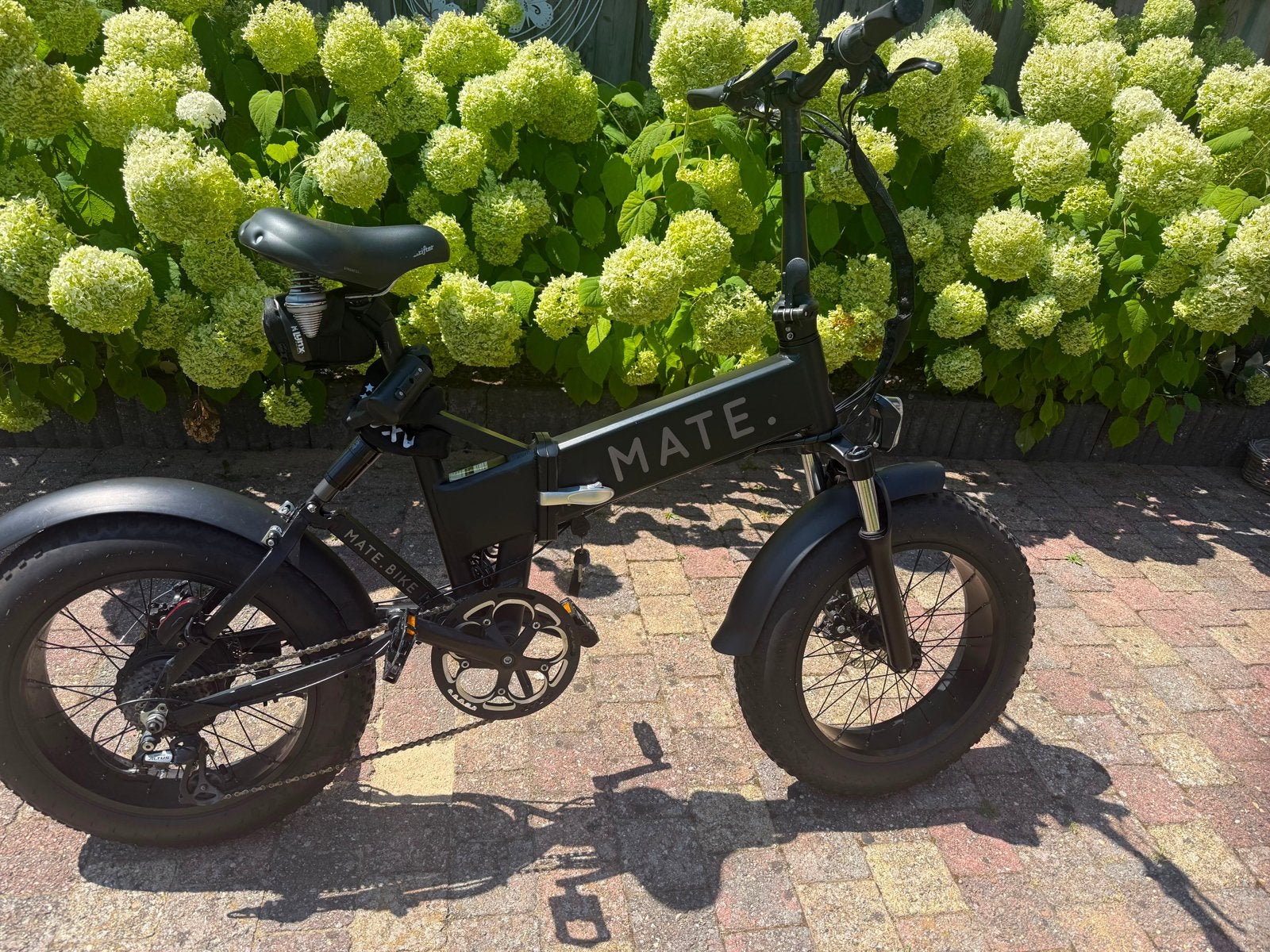 MATE X-250W+ opvouwbare elektrische fiets met slot, Overige merken, Ophalen of Verzenden, Zo goed als nieuw, Minder dan 47 cm