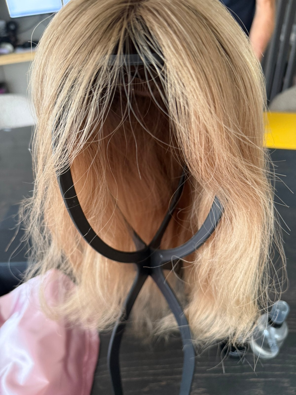 Mooi haarstuk van echt haar van Hair elements, Ophalen of Verzenden, Zo goed als nieuw, Pruik of Haarverlenging