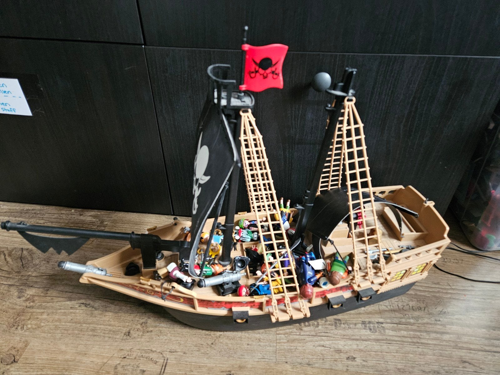 Playmobil piraten ship met poppen, Kinderen en Baby's, Ophalen of Verzenden, Gebruikt