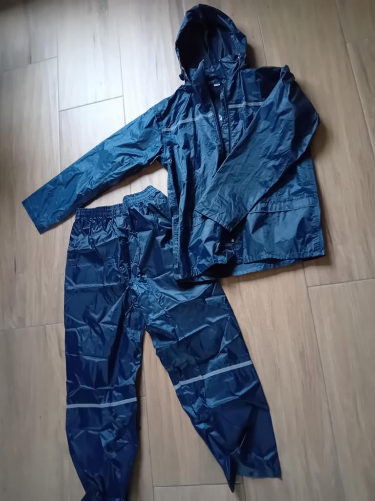 Donkerblauw regenpak voor kinderen - Maat 146/152, Ophalen, Gebruikt, Regenbroek, Kinderen
