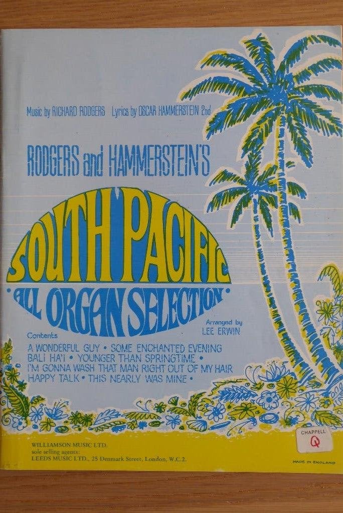 Rodgers and Hammerstein's South Pacific all Organ Selection, Orgel, Overige soorten, Ophalen of Verzenden, Zo goed als nieuw
