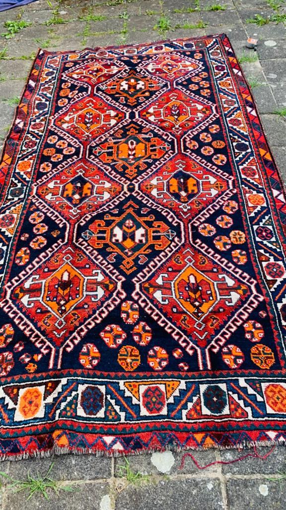 Zeer antieke Perzisch tapijt handgeknoopt 270 x 142, Ophalen of Verzenden, Zo goed als nieuw, Rechthoekig, 200 cm of meer