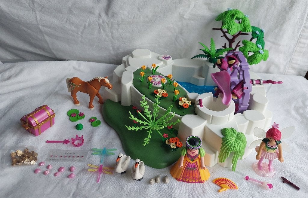 Playmobil 5475 Feeënvijver met Waterrad, Gebruikt, Complete set, Fantasy, Overige typen