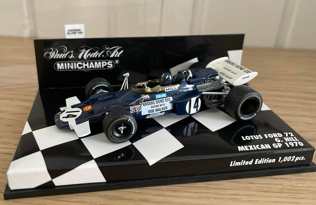 Lotus 72 Rob Walker Racing 1:43, Ophalen of Verzenden, Nieuw, Auto, MiniChamps