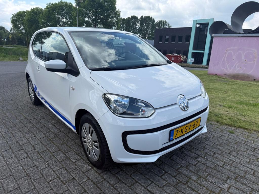 Volkswagen up! 1.0 50KW Ecofuel 2013 Wit *CNG (Aardgas)*, Voorwielaandrijving, Up!, CNG (Aardgas), 4 stoelen