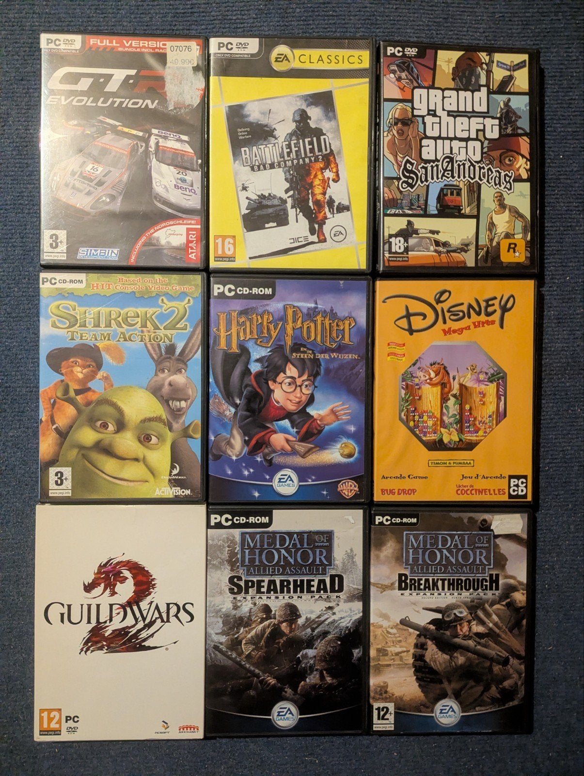 PC Spellen (o.a. GTA San Andreas, Harry Potter, Medal of Hon, Spelcomputers en Games, Games | Pc, 1 speler, Ophalen of Verzenden