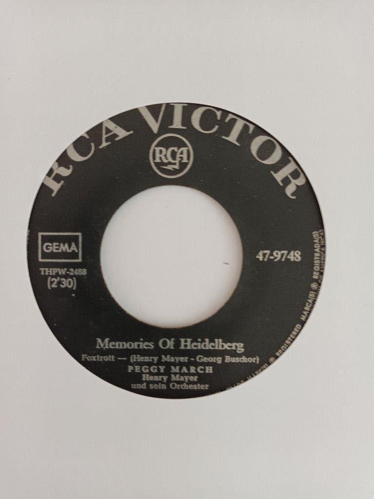 Peggy March - Memories Of Heidelberg, Originele persing, 7 inch, Single, Ophalen of Verzenden
